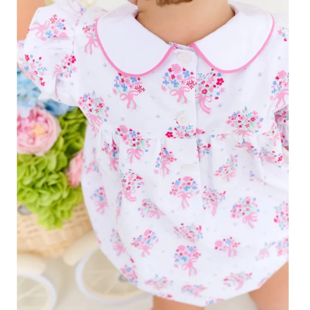 Beaufort Bonnet Holly Day Bubble East Bay Bouquet Hamptons Hot Pink TBBC 18-24 M